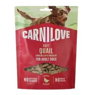 Carnilove Dog 200g Soft Snack Quall  enriched with Oregano