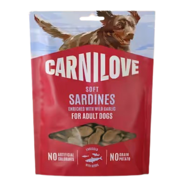 Carnilove Dog 200g Soft Snack Sardine enriched with Wild garlic