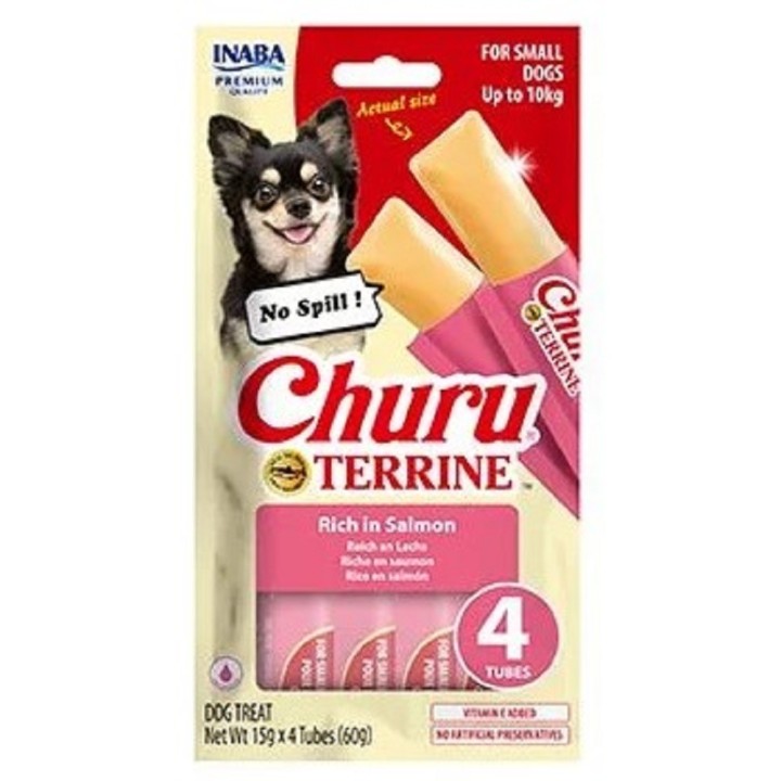 Churu Dog Terrine losos plemena S 4x15g