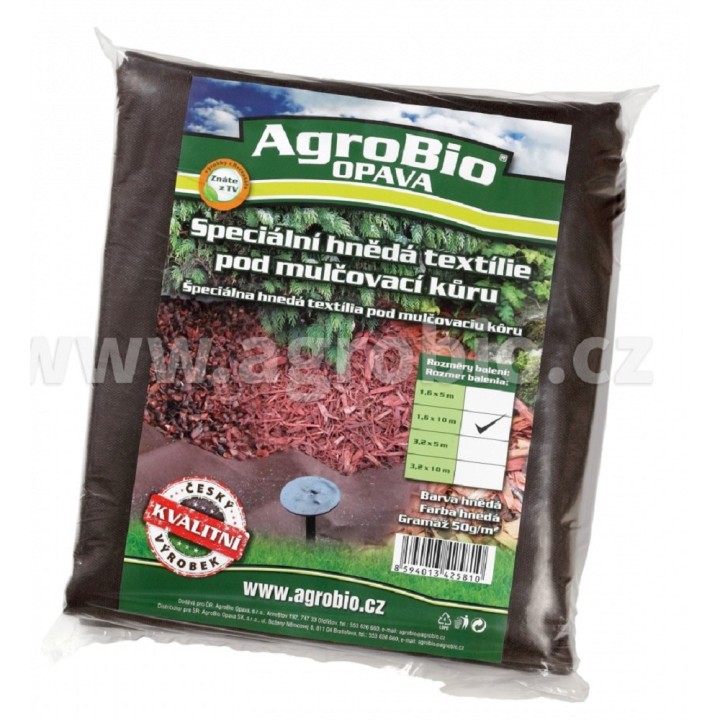 Netkaná textilie černá 1,6x10m (50g/m2)