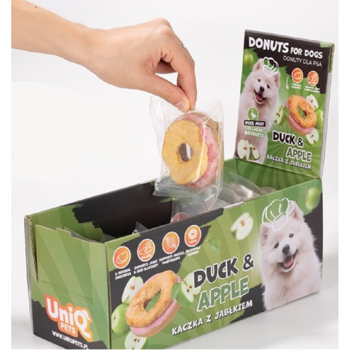 Donut collagen & fruit - duck & dried apple 7cm dog