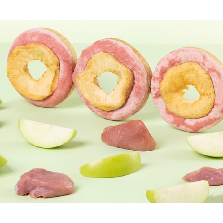 Donut collagen & fruit - duck & dried apple 7cm dog