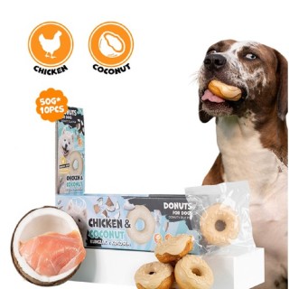 Donut collagen & fruit - chicken & coconut 7cm dog