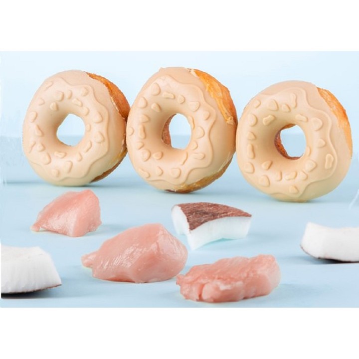 Donut collagen & fruit - chicken & coconut 7cm dog