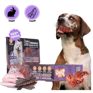 Croissant collagen - rabbit & carob  8cm