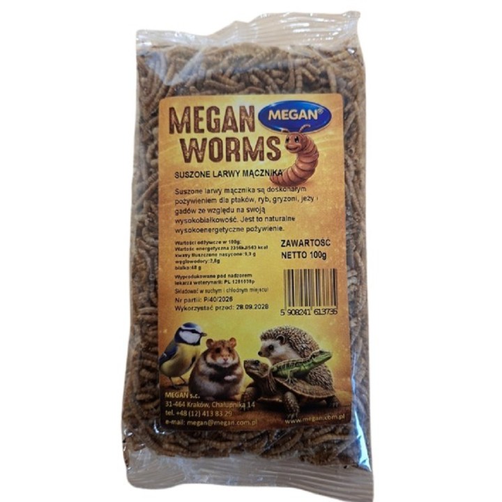 Megan Sušené larvy moučného červa 100g